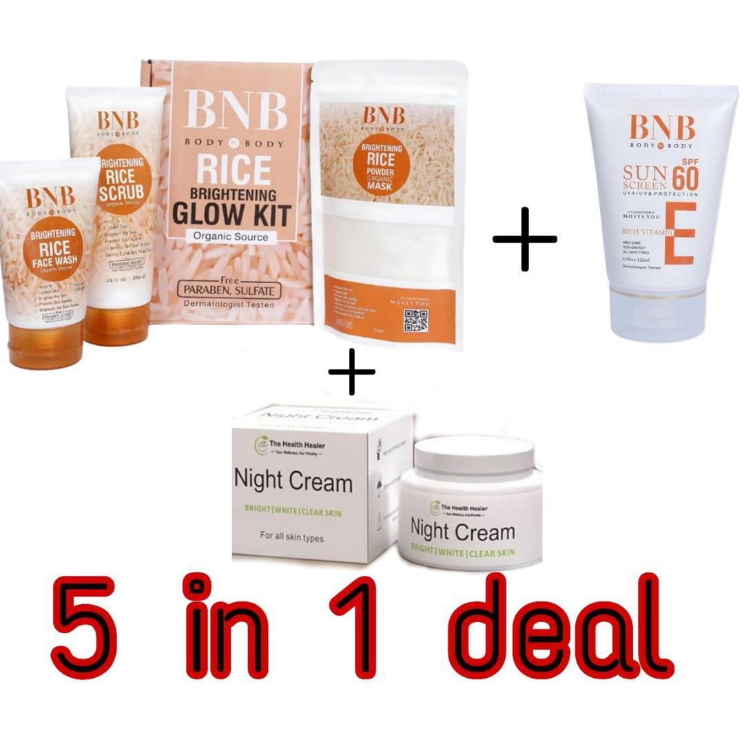BNB 5-in-1 Glowing Kit – Brightening, Hydrating & Revitalizing Skincare Set