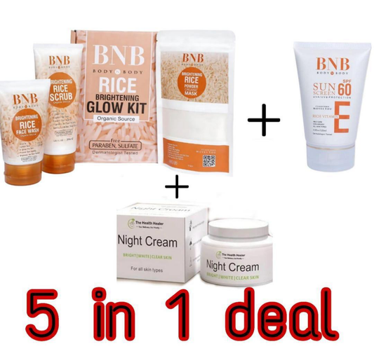 BNB 5-in-1 Glowing Kit – Brightening, Hydrating & Revitalizing Skincare Set