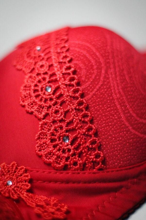 1 PC Cotton Lace Padded Bra