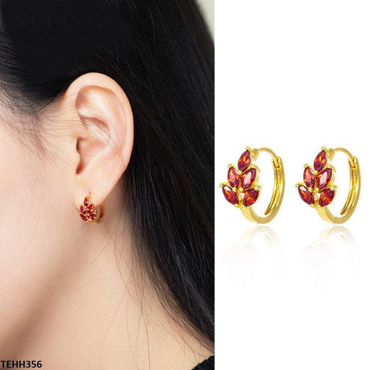 Antique Plated Artificial Stone Earrings - Lush and Luxe